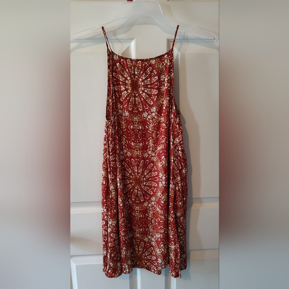 Vans Mandala Print Dress, Size Medium M, Orange White - Picture 6 of 11